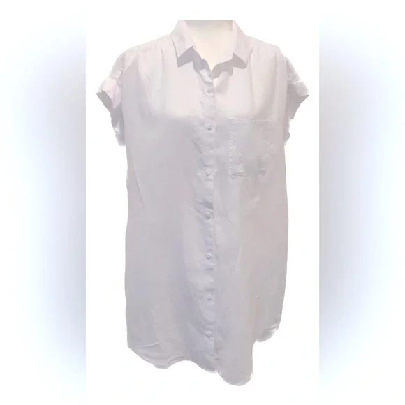cloth & stone | Dresses | Anthropologie Cloth Stone White Linen Shirt Dress  Small | Poshmark